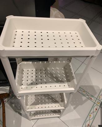 Scaffale in plastica divisibile