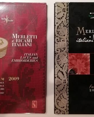 Ricamo filo patchwork riviste libri