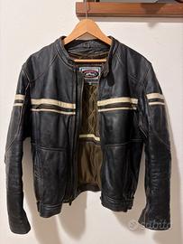 Giubbotto da moto in pelle vintage