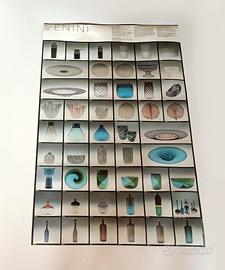 Catalogo Manifesto Originale Venini anni 70