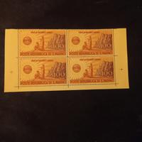 QUARTINA  REP. S.MARINO  100L.  1946  *U.N.R.R.A.*