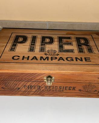 PIPER - HEIDSIECK CHAMPAGNE CASSETTA LEGNO VINTAGE