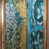 Dipinto raffigurante una canzone di Fabrizio De An