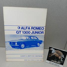 Allegato Libretto uso manutenzione Alfa Gt Junior