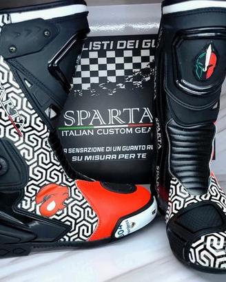 stivali moto racing SPARTA personalizzati su misur