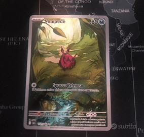 Pokemon Venipede  132-86 ,near mint Luce Nera