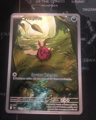 Pokemon Venipede  132-86 ,near mint Luce Nera
