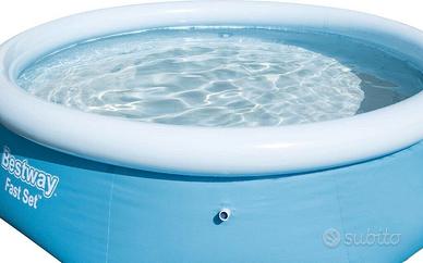 Piscina rotonda anello gonfiabile 244x66 accessori