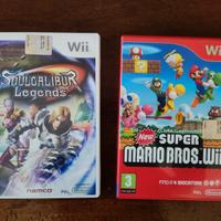 giochi wii super Mario Bros + soulcalibur