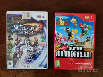 giochi wii super Mario Bros + soulcalibur