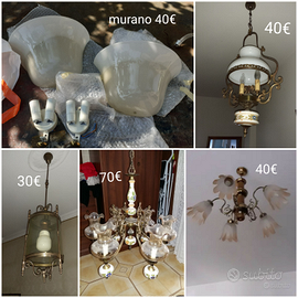 Lampadari vari vintage leggi annuncio
