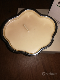 Candela in bagno d'argento