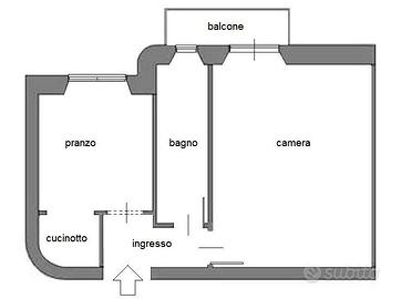Bilocale MONCAIERI 520 EU via santa croce