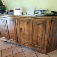 Mobile contenitivo antiquariato legno restaurato
