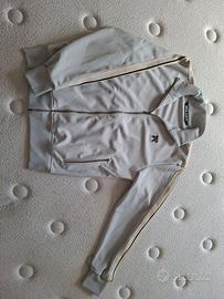 Felpa Palm Angels Track Monogram grigio ghiaccio L