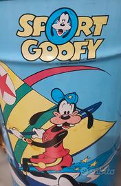 Bidone Pouf anni 70/80 Vintage Disney Goofy/Pippo