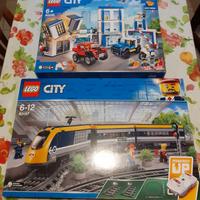 Lego  treno più stazione polizia misb 