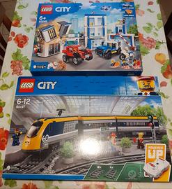 Lego  treno più stazione polizia misb 