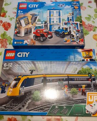 Lego  treno più stazione polizia misb 