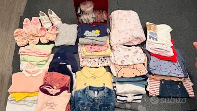 Stock 50 pezzi abbigliamento bambina 0-6 mesi (3)