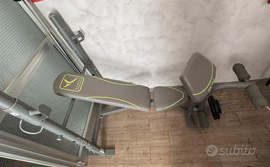 Panca fitness DOMYOS con bilanciere