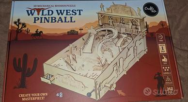 🎯 3D Mechanical Wooden Puzzle – Wild West Pinball