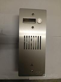 Placca Esterna Citofono 1 Pulsante Inox Antivandal