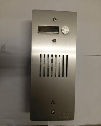 Placca Esterna Citofono 1 Pulsante Inox Antivandal