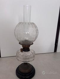 lampada a petrolio o a olio fine ottocento