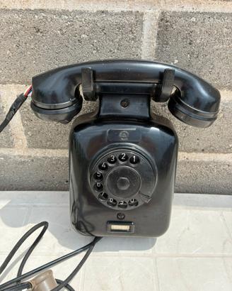 Telefono antico di bachelite Siemens da collezione