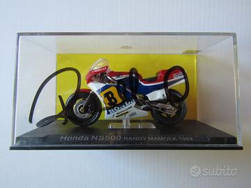 Modellino Honda 500 con autografo R. Mamola
