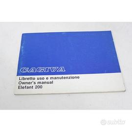 LIBRETTO USO E MANUTENZIONE CAGIVA ELEFANT 200
