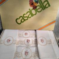 Lenzuola ricamate Casabella nuove