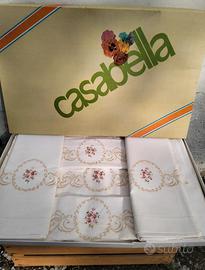 Lenzuola ricamate Casabella nuove