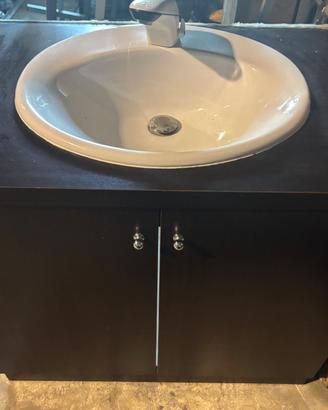 Mobile Bagno con Lavabo e Rubinetto Incluso –Usato
