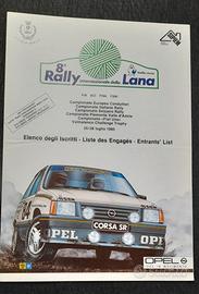 Rallye della Lana 1985 Elenco Iscritti elenco iscr