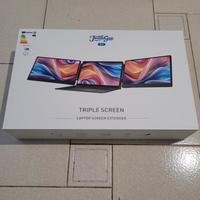 Doppio schermo monitor esteso notebook portatile