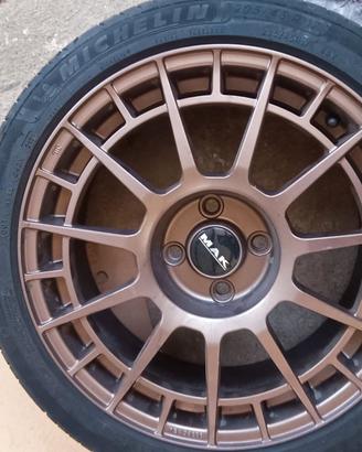 cerchi in lega Mak + pneumatici Michelin usati 