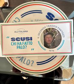 Piatto pizza Fantozzi “scusi chi ha fatto palo?”