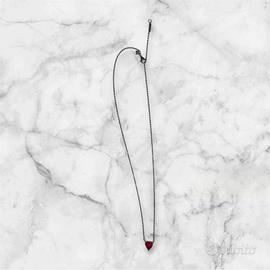 Collana Pandora con Pendente Cuore Rosso