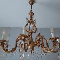 lampadario ottone