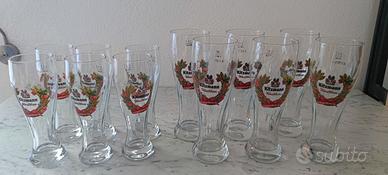 Set 6+6 bicchieri birra Kitzmann vintage 