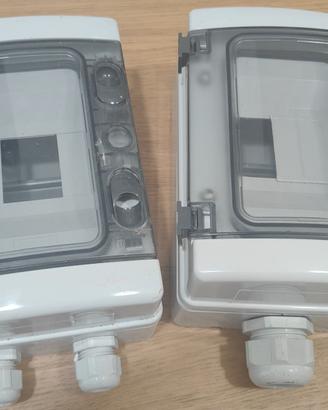 2 Centralini IP65 Gewiss 4 moduli GW40101 con PG
