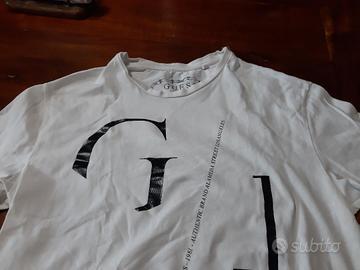 T-shirt GUESS originale bianca taglia S bambino