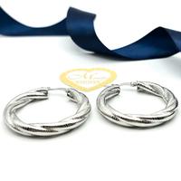 ORECCHINI CERCHIO ACCIAIO DONNA GRANDI