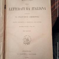 Manuale della Letteratura Italiana 