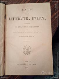 Manuale della Letteratura Italiana 