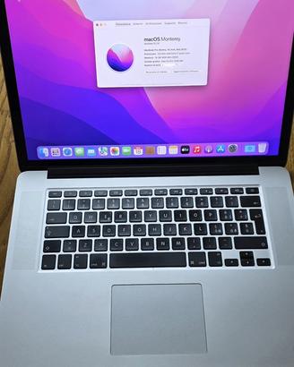 Apple macbook pro 15" mid 2015 i7 2,8 1TB