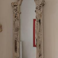 Specchio Shabby bianco