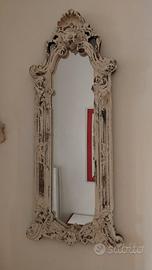 Specchio Shabby bianco